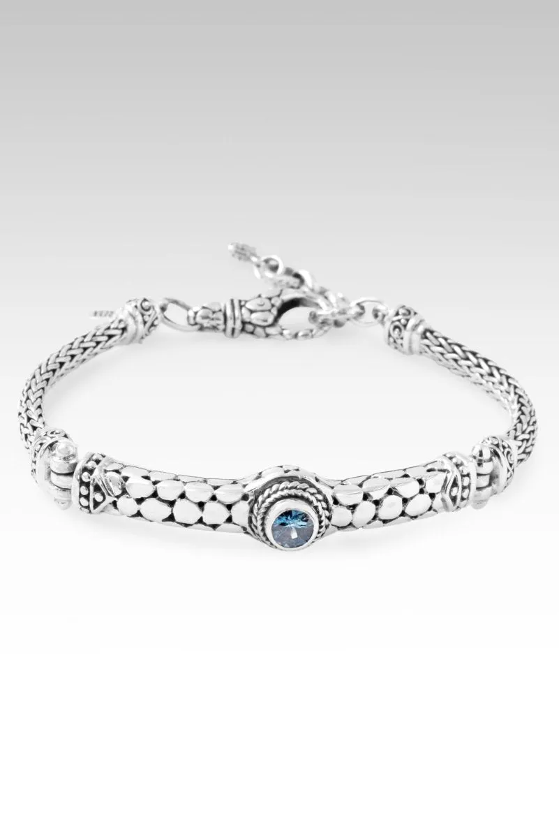 Free in Faith Bracelet? in Blue Zircon