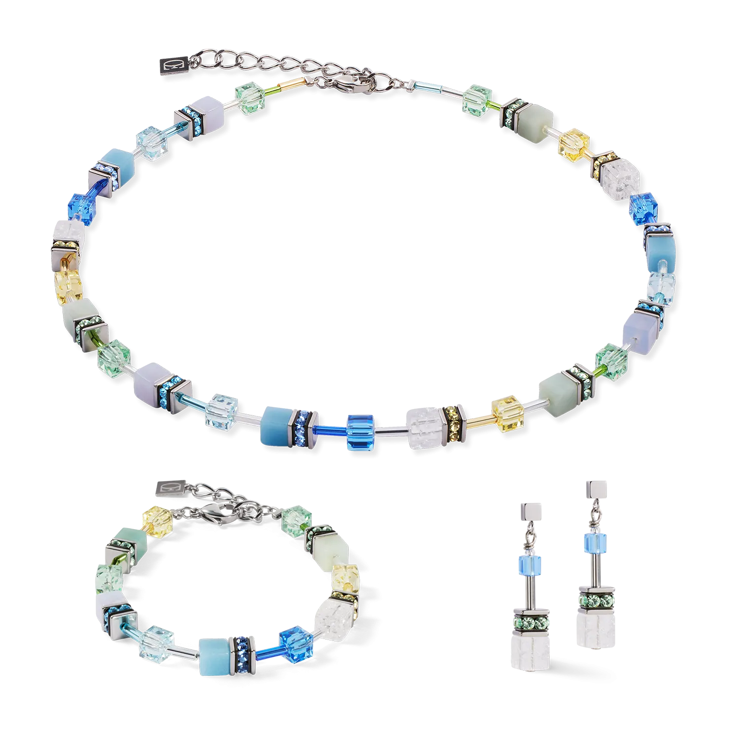 GeoCUBE? Iconic Precious bracelet aqua-green