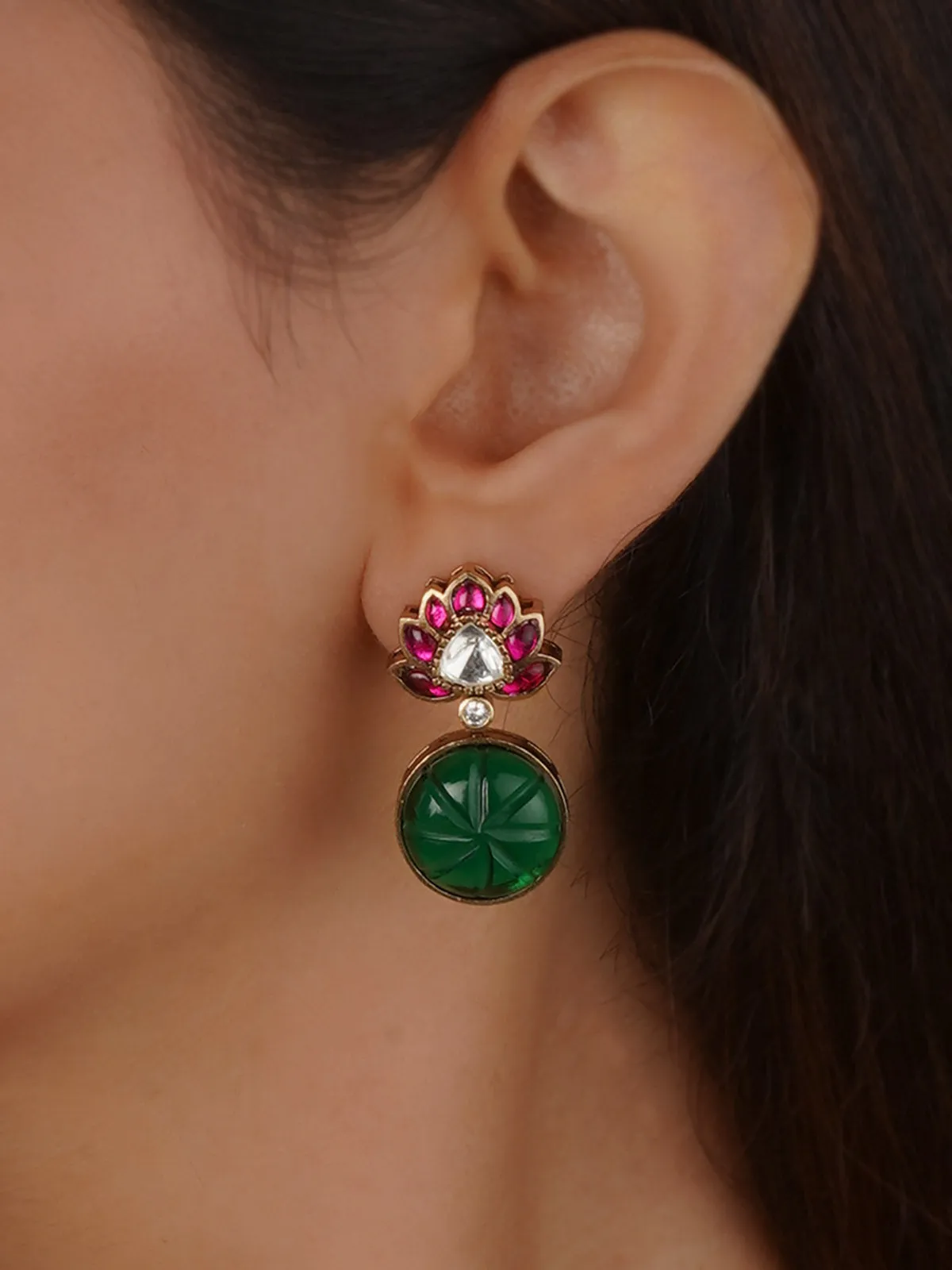 Gold Plated Contemporary Earrings - CC-EAR25