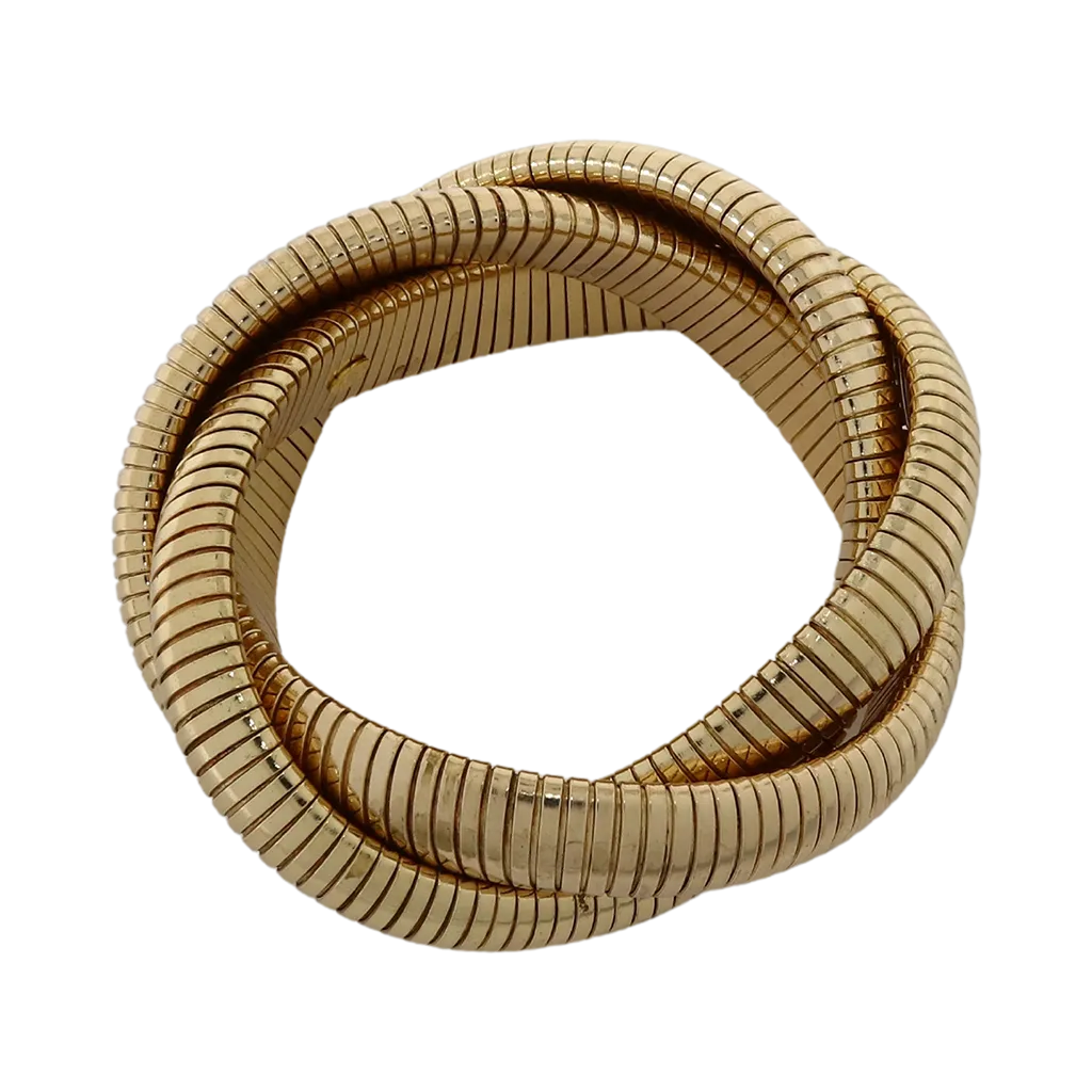Gold Snake Chain Twist Bracelet