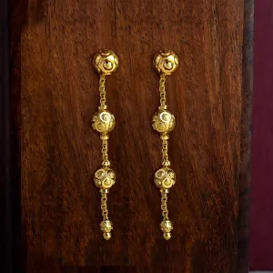 Golden Earrings With Hanging PGHST50-041