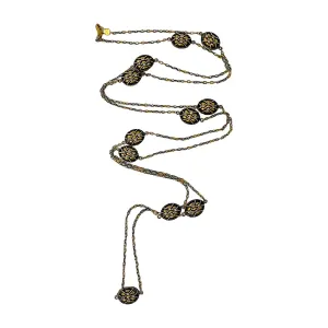 Gurhan 22K Gold and Anodized Silver Necklace with 88 Diamond