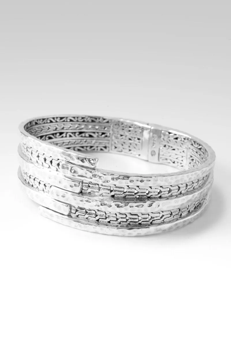 His Strength, Not Ours Tip-to-Tip Bangle? in Chainlink