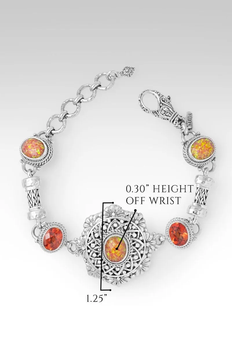 Holy Confidence Bracelet? in Tuscan Sun Simulated Opal & Padparadscha Lab Created Sapphire