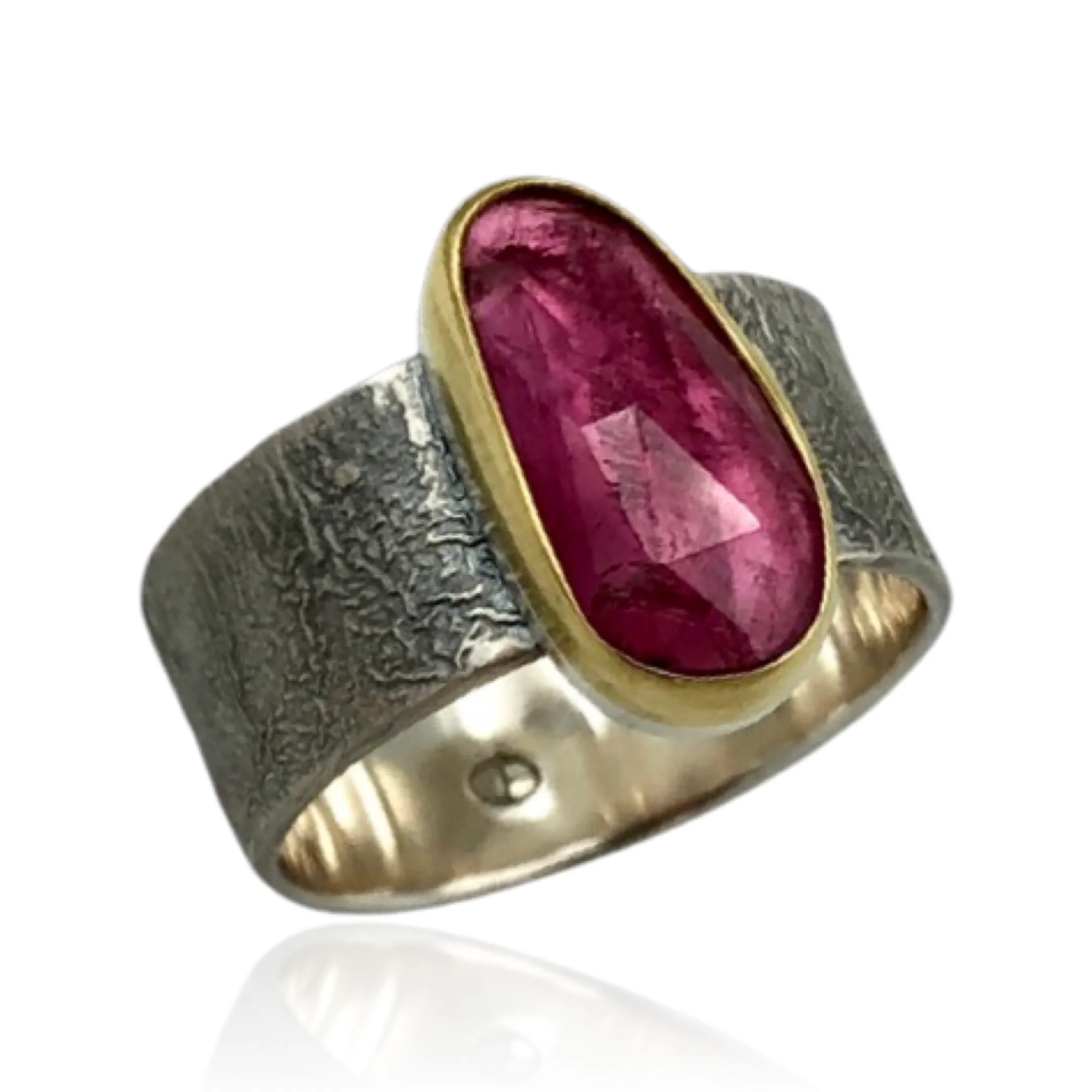 Hot Pink Brazilian Tourmaline Bean Shaped Stone