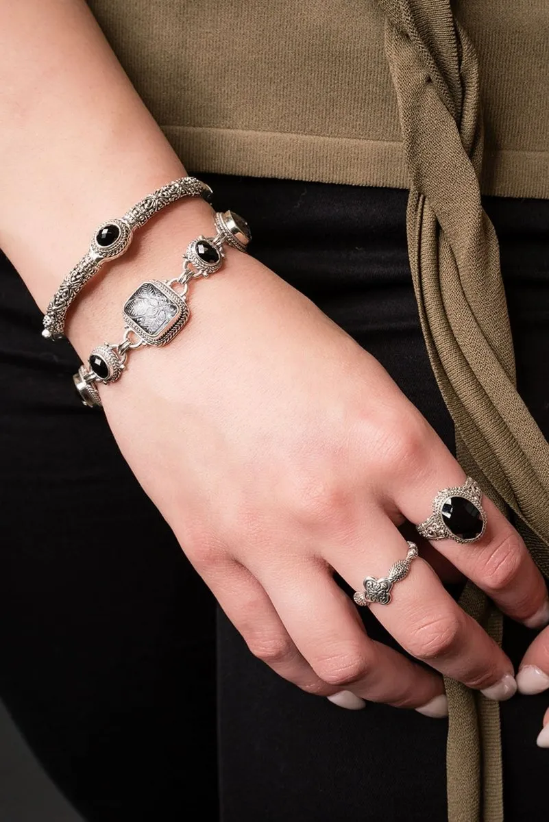 Inner Harmony Bracelet? in Hematine, Odyssey Black Knight? Mystic Quartz & Black Spinel