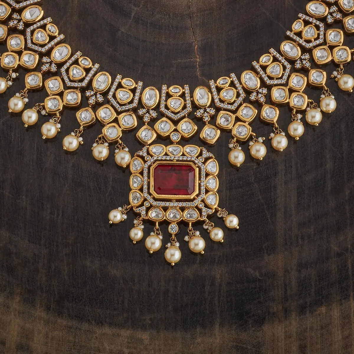 Kundan Necklace 174053