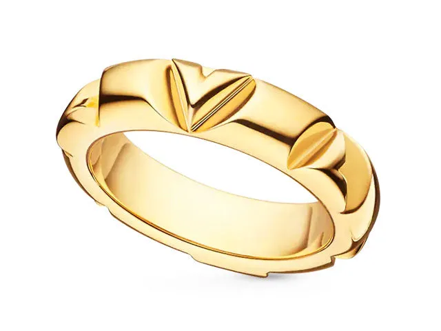 Louis Vuitton LV Volt Multi Ring, 18k Yellow Gold