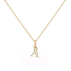 Love Letter ? 18K Gold Necklace w. Diamonds