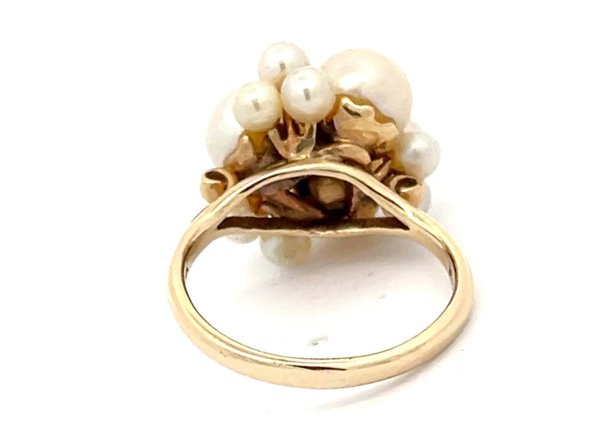 Mings Akoya Pearl Ring in 14k Yellow Gold