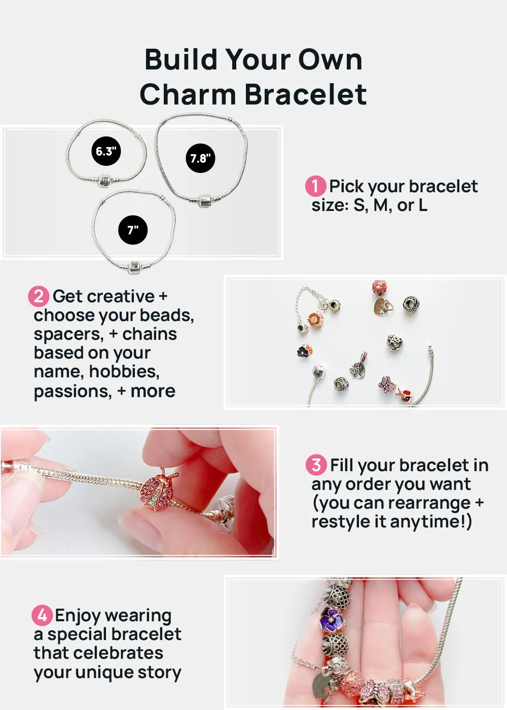 Miss A Bead Charm - Alphabet 1