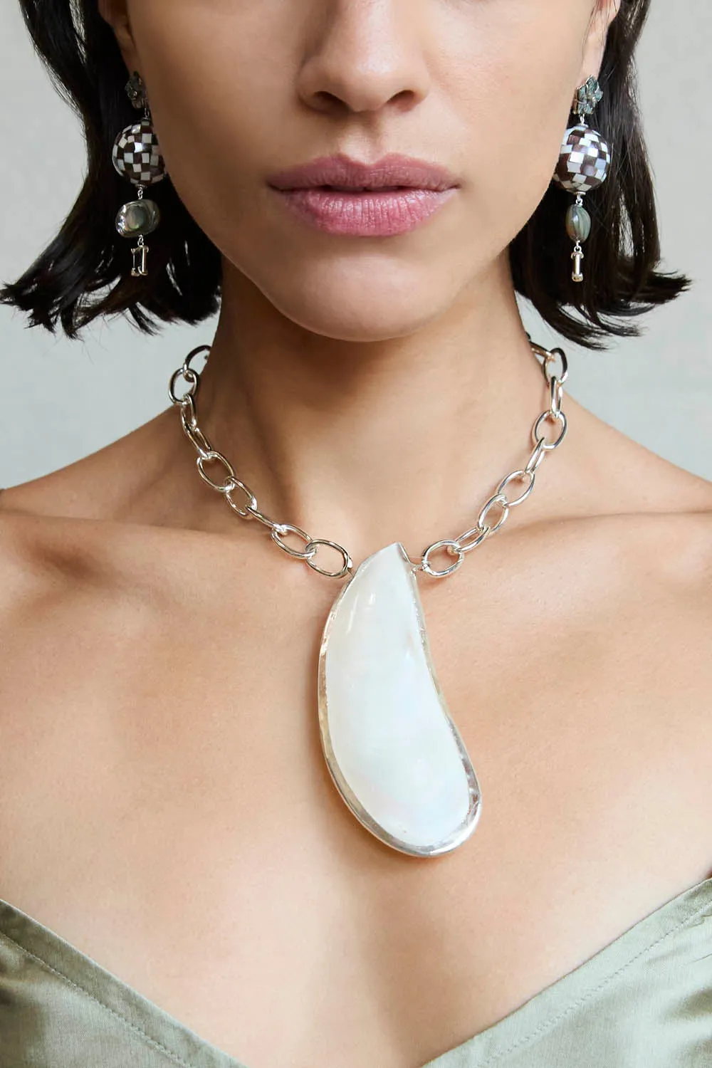 Moule Necklace Silver Mix
