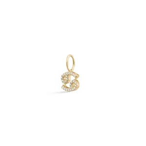My Zodiac Pav?? Cancer 18K Gold Pendant w. Diamonds