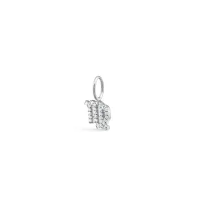 My Zodiac Pav?? Virgo 18K Whitegold Pendant w. Diamonds