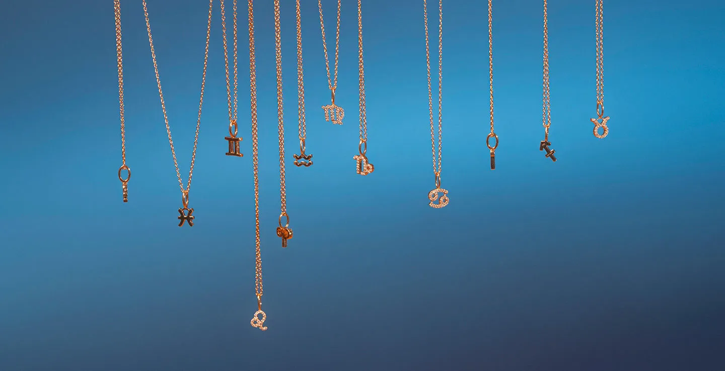 My Zodiac Sagittarius 18K Whitegold Pendant w. Diamonds