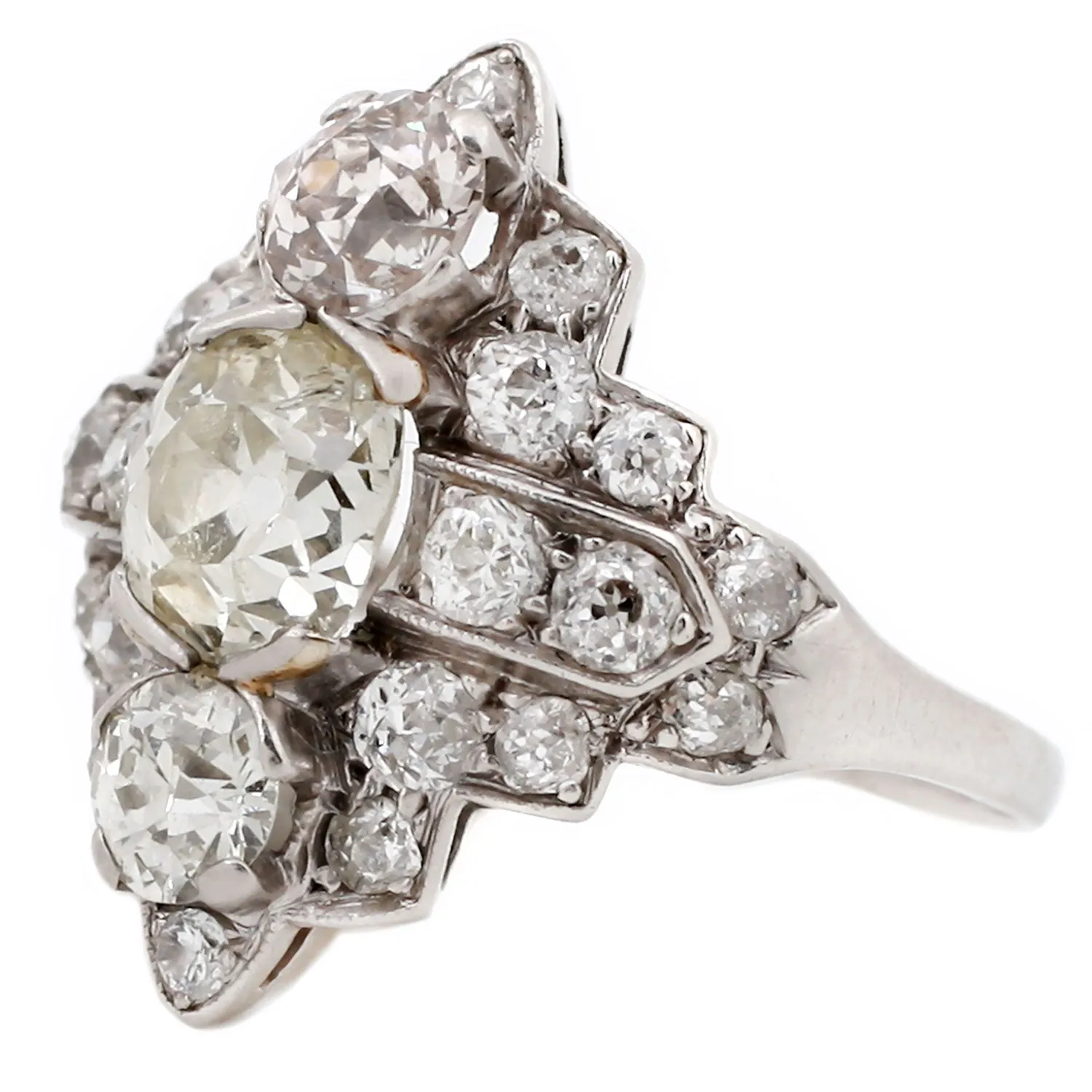 Platinum Art Deco Diamond Ring