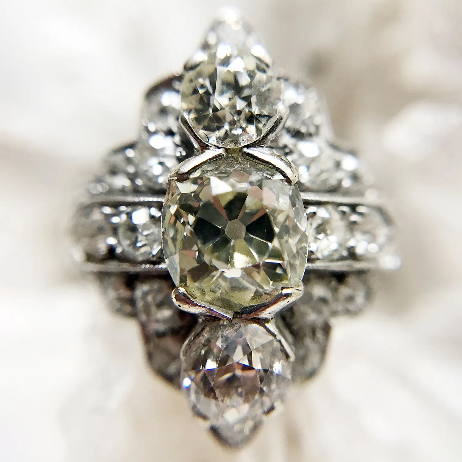 Platinum Art Deco Diamond Ring