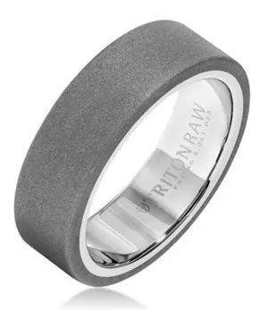 Raw Tungsten Matte 9mm Flat Wedding Band