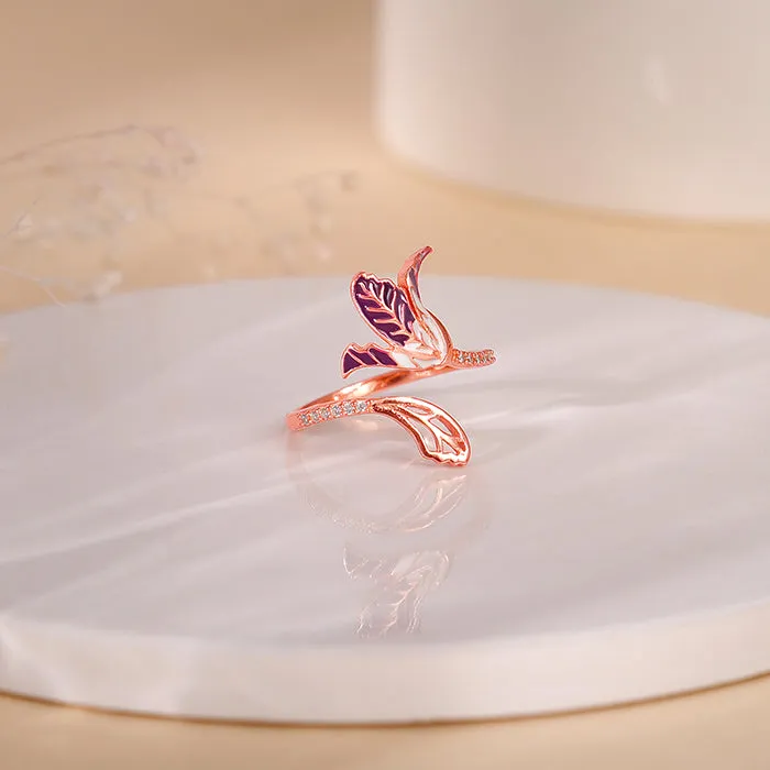 Rose Gold Ebony Ring