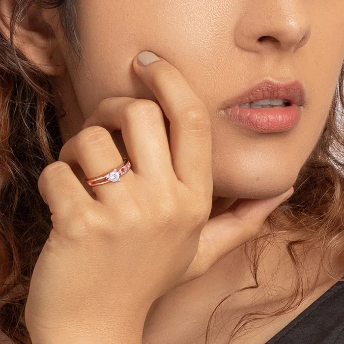 Rose Gold Zircon Bliss Ring