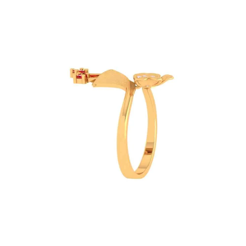 Sacred Flower Gold Ring