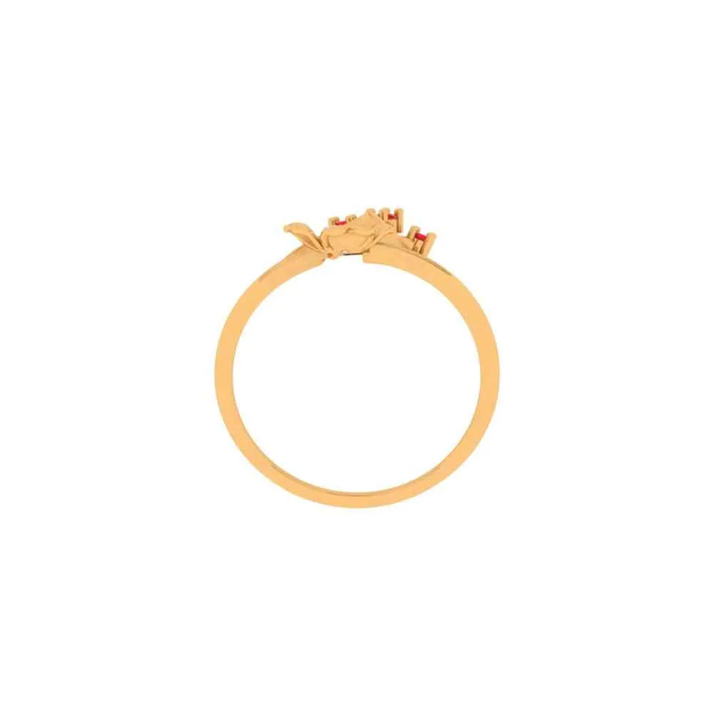 Sacred Flower Gold Ring