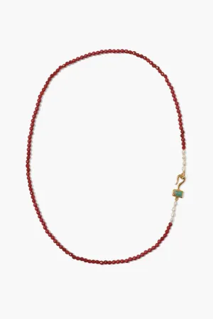 Santos Necklace Carnelian Mix