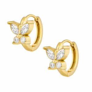 Savannah Butterfly Hoop Earrings