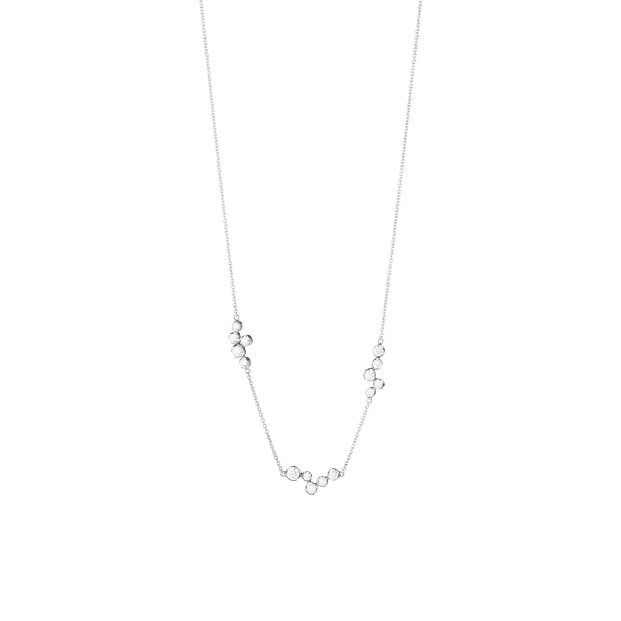 Signature 18K Whitegold Necklace w. Diamonds