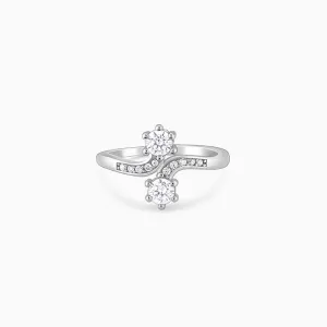 Silver Hollyhock Ring