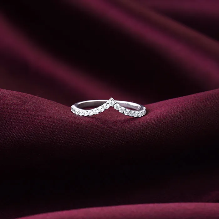 Silver Solid Shine Vanki Ring