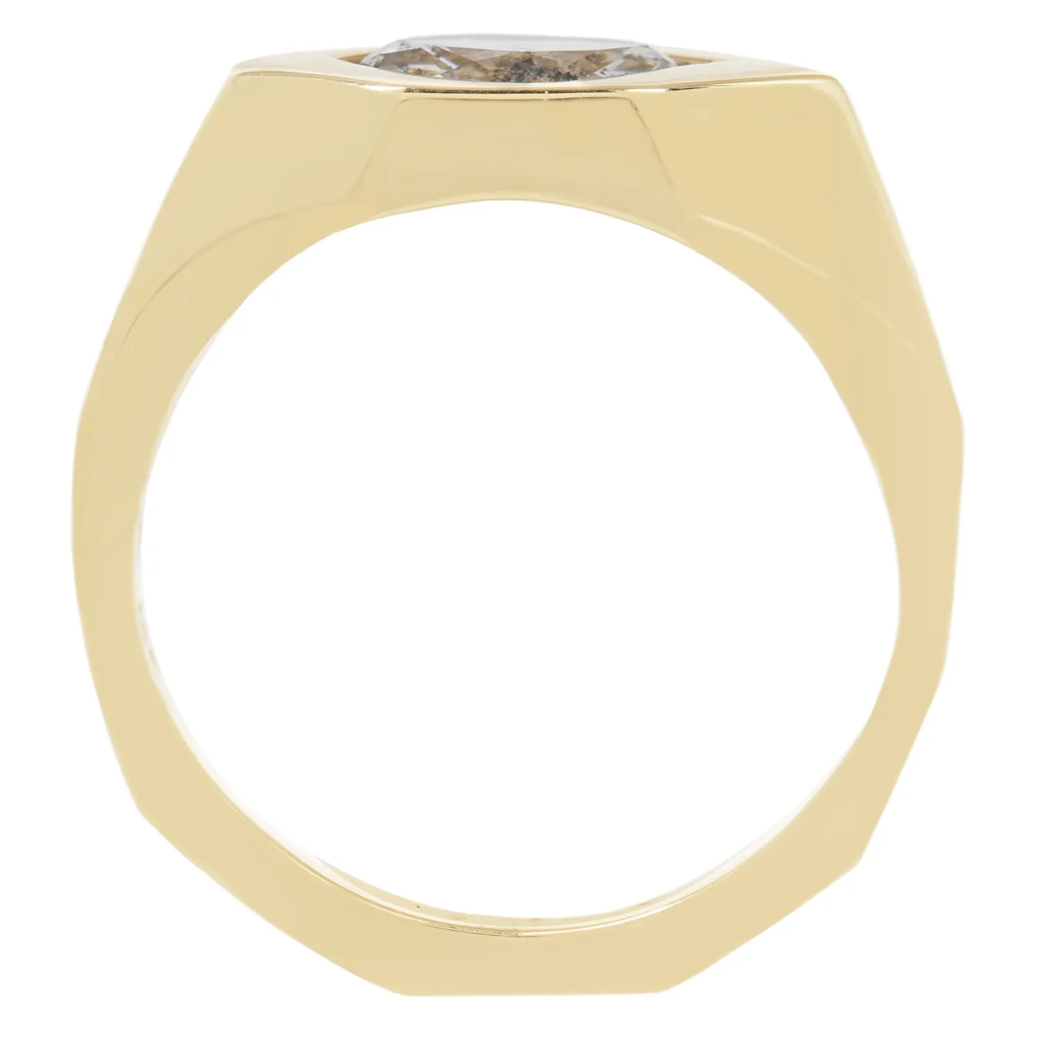 Speckled Eye Marquise Signet Ring