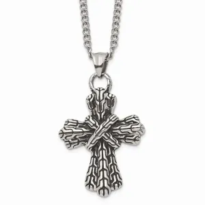 Stainless Steel Antique Cross Necklace