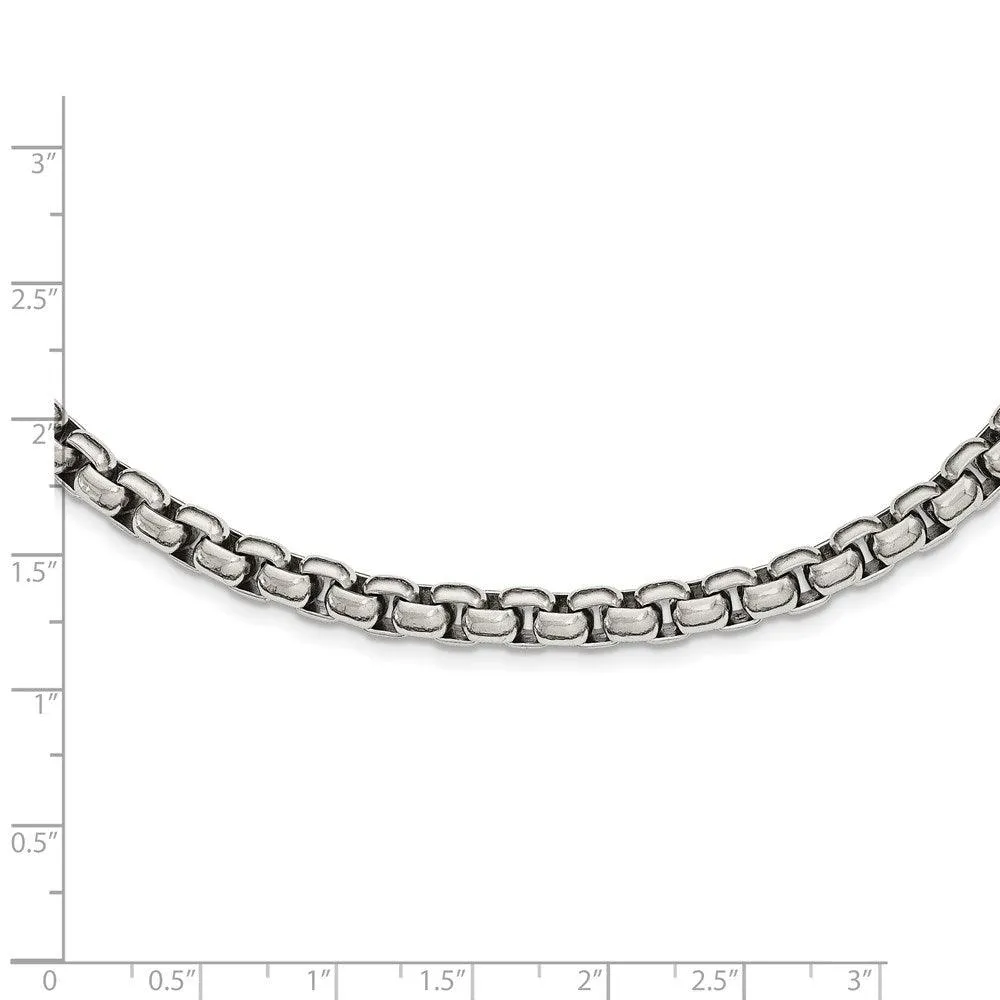 Stainless Steel Polished 24in Necklace