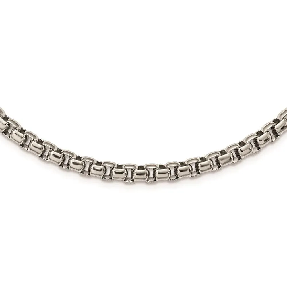 Stainless Steel Polished 24in Necklace
