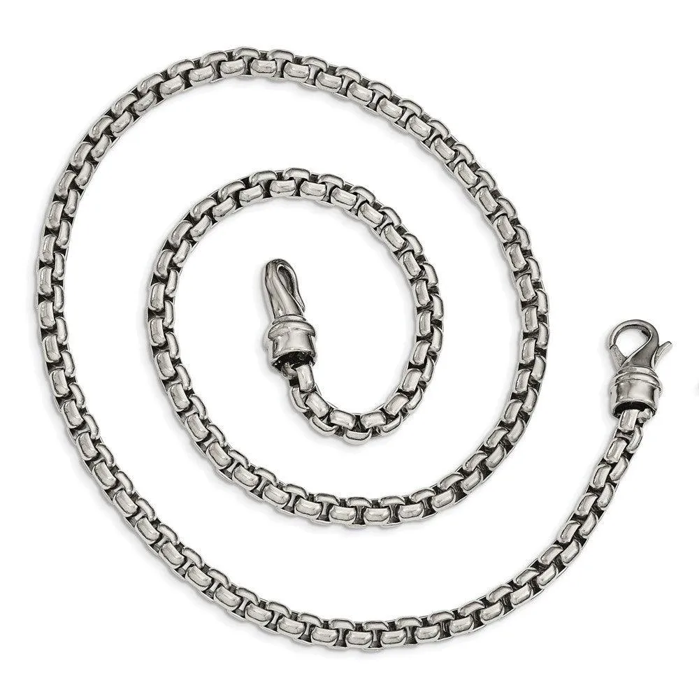 Stainless Steel Polished 24in Necklace