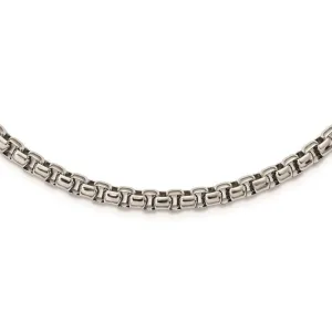 Stainless Steel Polished 24in Necklace