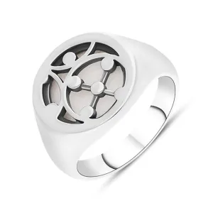 Sterling Silver Carrara Gate Ring