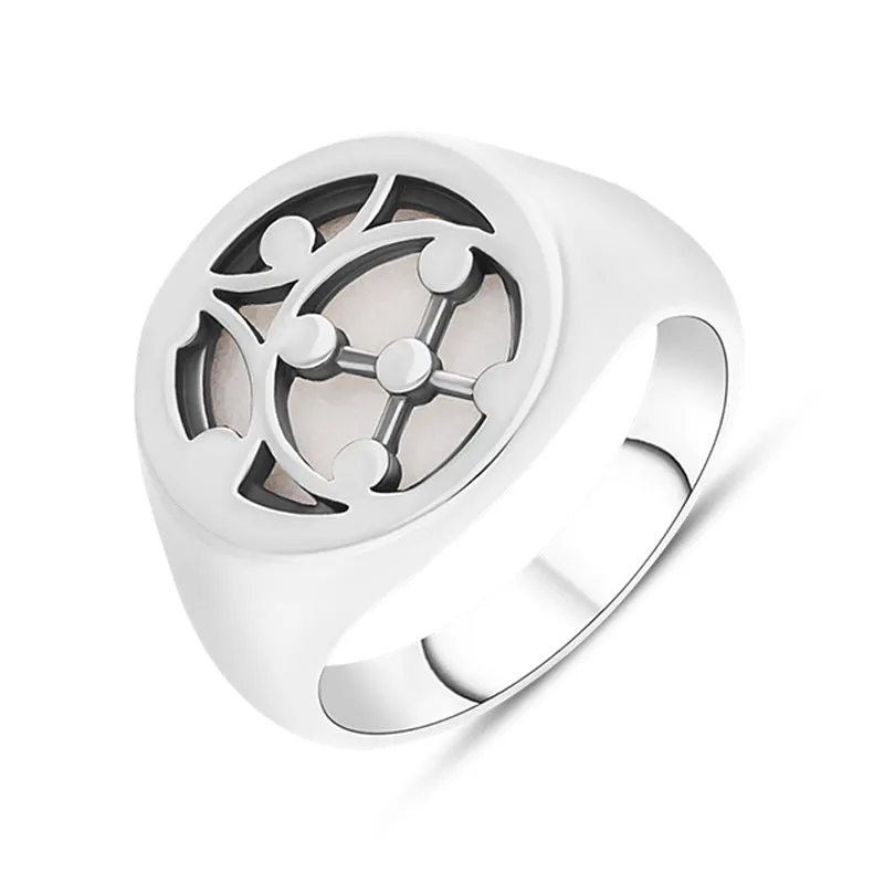 Sterling Silver Carrara Gate Ring
