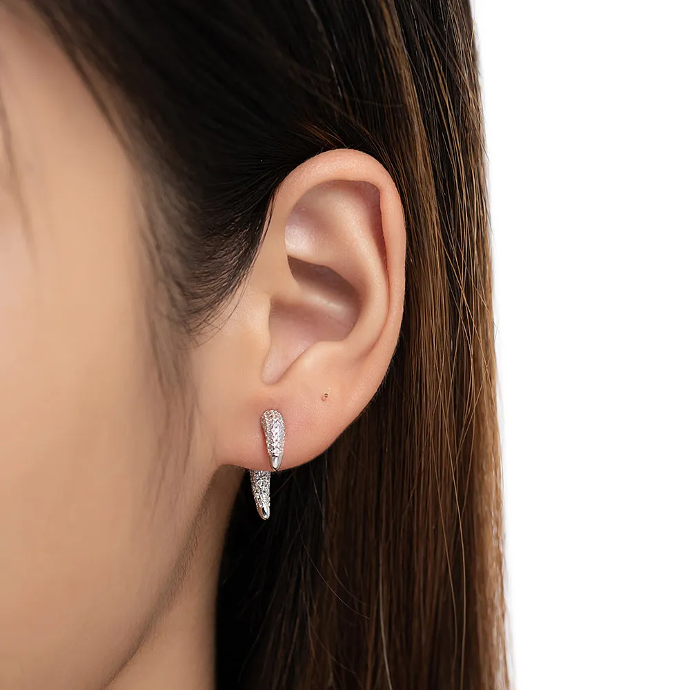 Sterling Silver Paw Earrings