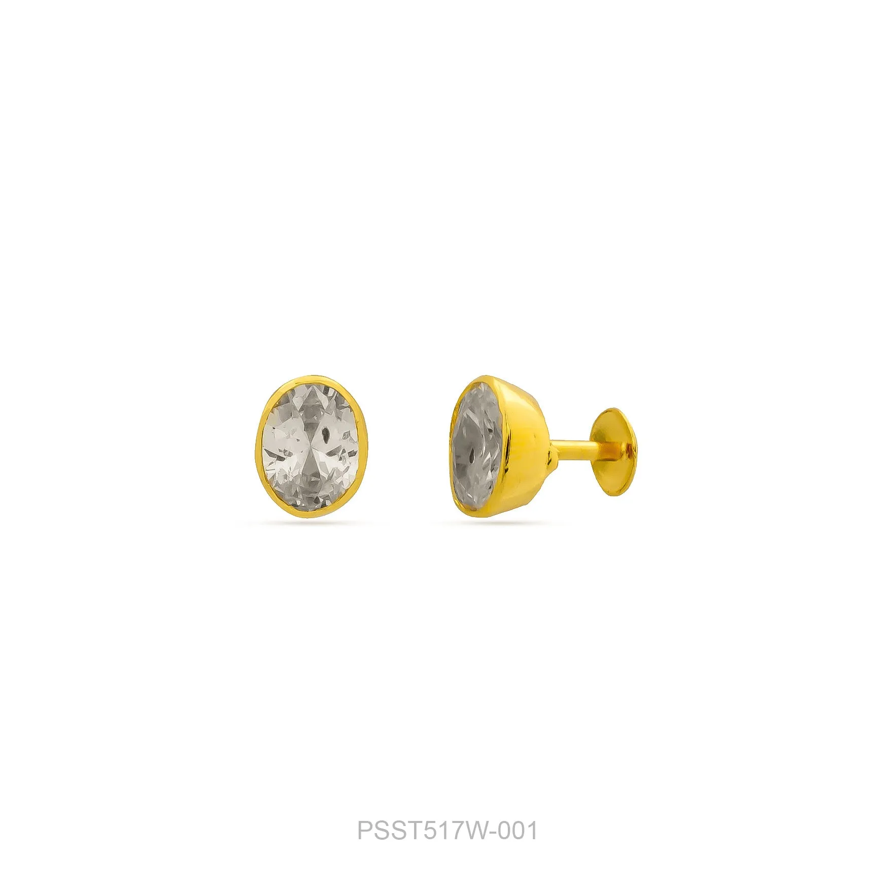 STONE EARRING PSST517W-001