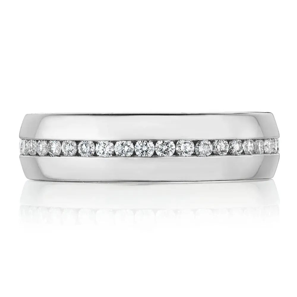 Tacori 18k Diamond High Polish Finish Men's Wedding Band