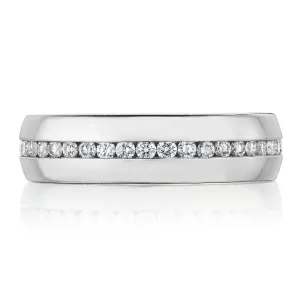Tacori 18k Diamond High Polish Finish Men's Wedding Band
