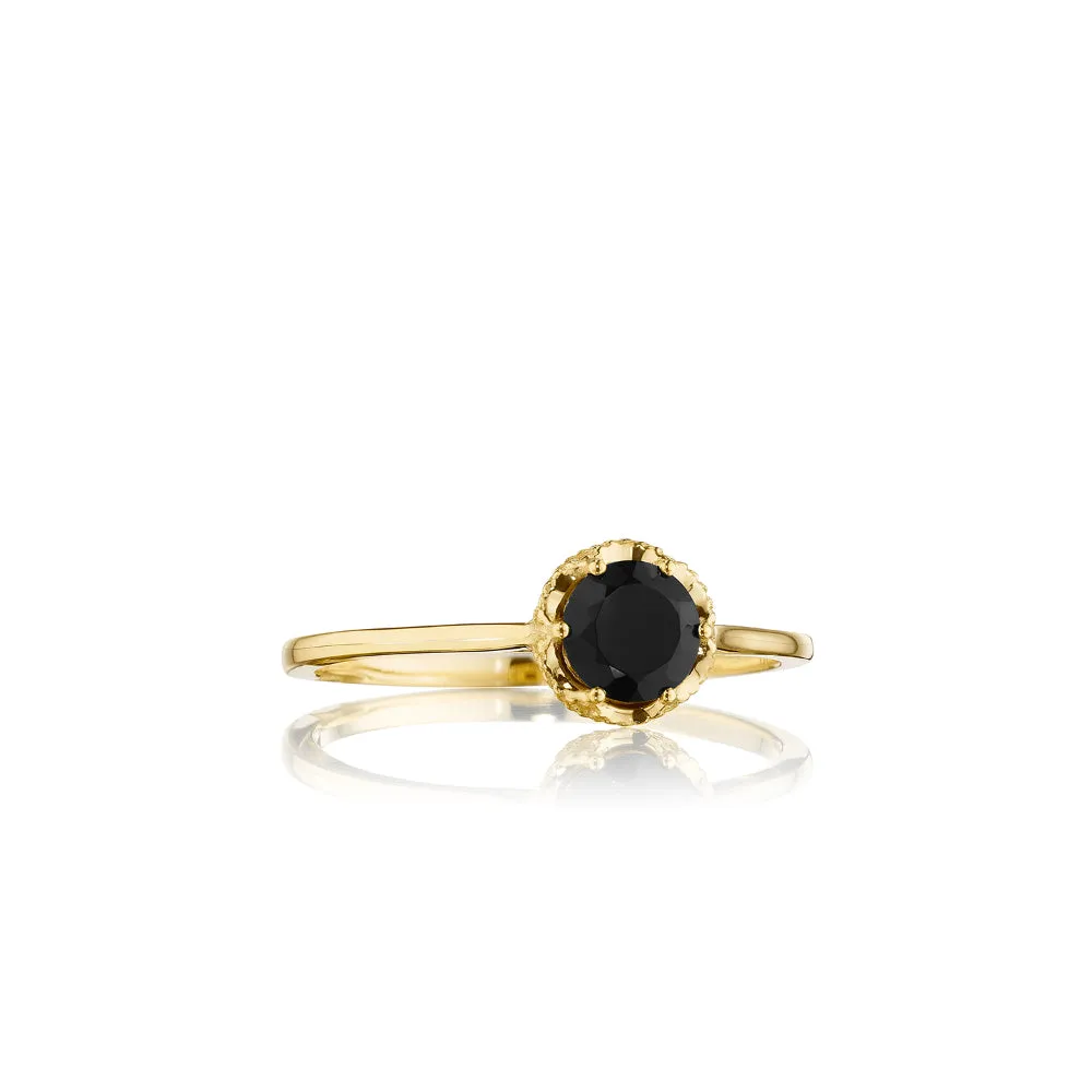 Tacori Petite Crescent Gemstone Crown Ring