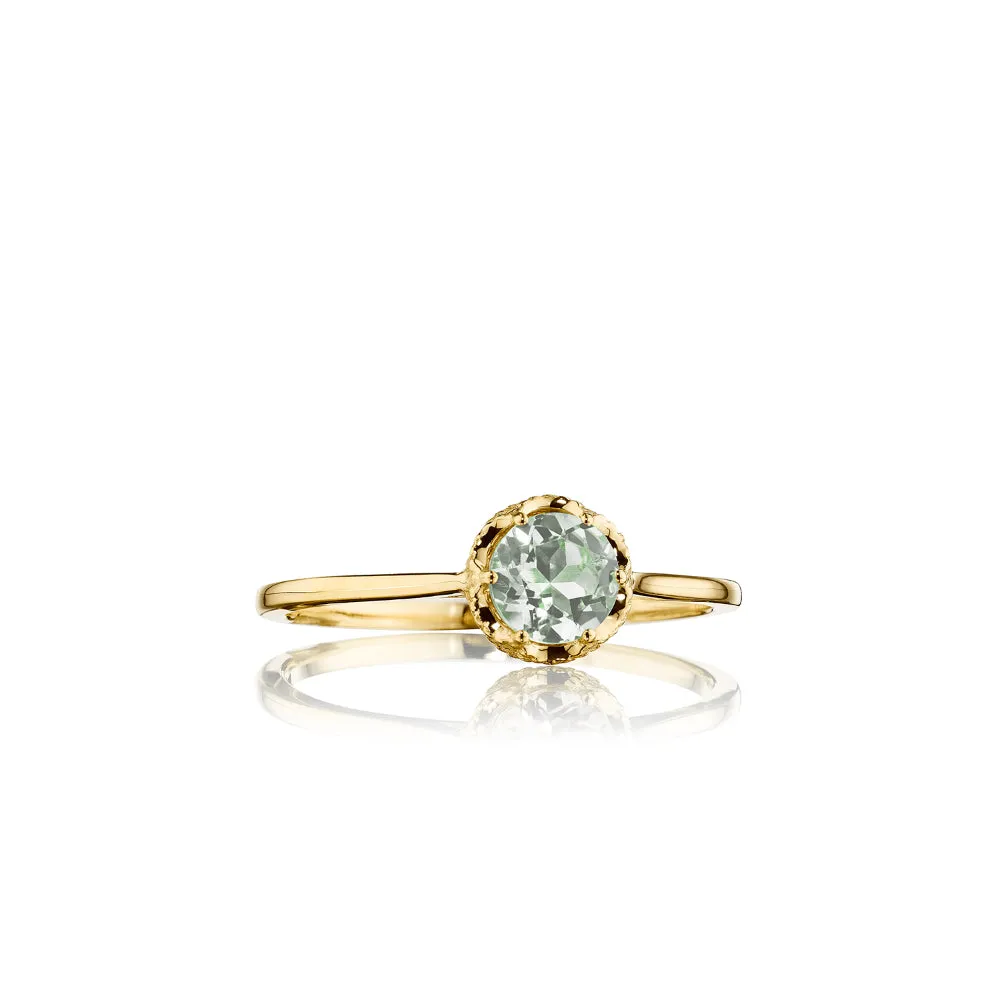 Tacori Petite Crescent Gemstone Crown Ring
