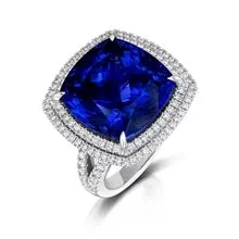 Tanzanite and Diamond Ring