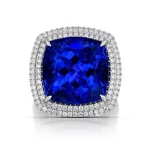 Tanzanite and Diamond Ring