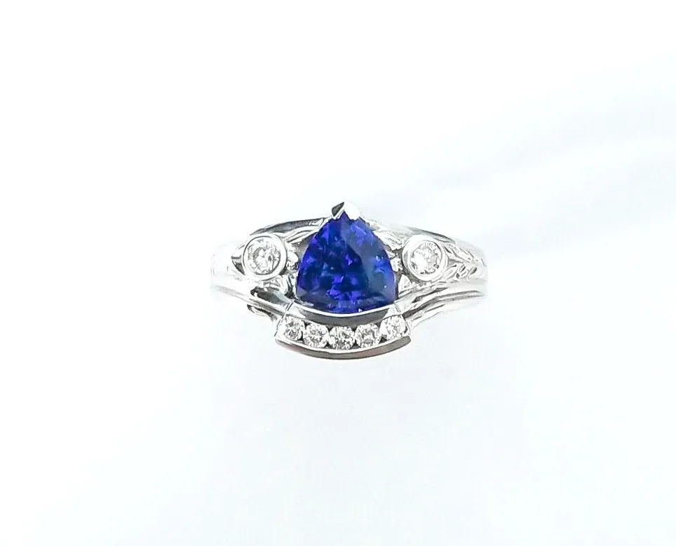 Tanzanite Trillion Ring 1.20 cts