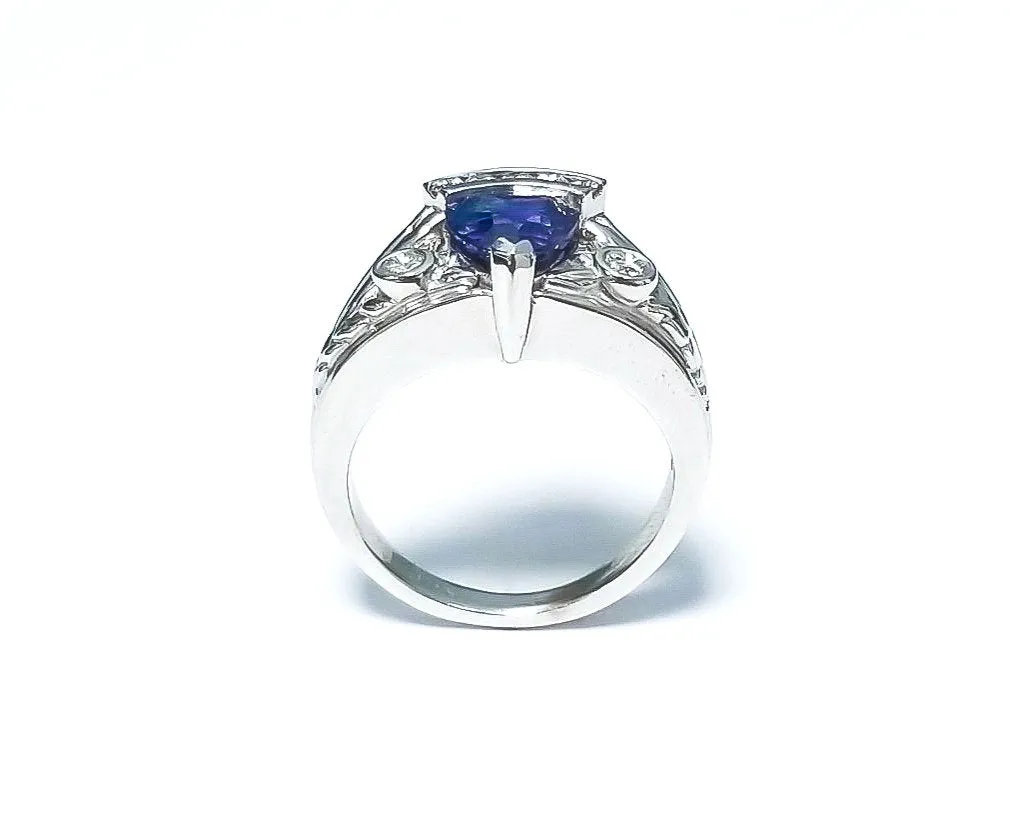 Tanzanite Trillion Ring 1.20 cts
