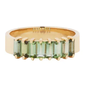 Tourmaline Baguette Band
